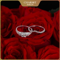 Nhẫn bạc S925 nữ NCJ114 Unity Sparkle, nhẫn couple bạc, quà tặng 8-3 ý nghĩa dành tặng bạn gái, ChariotJewelry