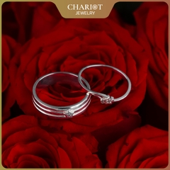 Nhẫn đôi bạc S925 nam nữ NCJ117 Stellar, nhẫn couple bạc, quà tặng Valentine ý nghĩa dành tặng bạn gái, ChariotJewelry