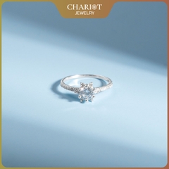 Nhẫn bạc NCJ92 Embellished đính đá CZ, quà tặng sinh nhật dành tặng bạn gái, ChariotJewelry
