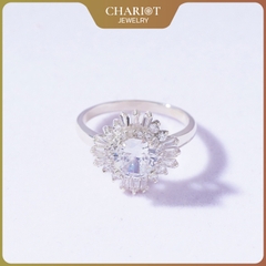 Nhẫn bạc NCJ52 Ánh hào quang ChariotJewelry