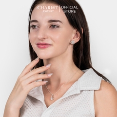 Dây chuyền bạc s925 DCJ03 giọt nước sang trọng nữ tính, ChariotJewelry