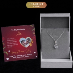 Dây chuyền bạc s925 DCJ03 giọt nước sang trọng nữ tính, ChariotJewelry