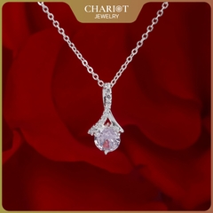Dây chuyền bạc DCJ03 s925 giọt nước sang trọng nữ tính, quà tặng Valentine, ChariotJewelry