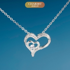 Dây chuyền DCJ06 S925 Dancing Heart, trái tim quyến rũ, quà tặng Valentine ý nghĩa, ChariotJewelry