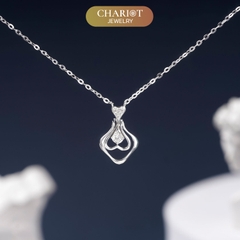 Dây chuyền bạc DCJ11 S925 Upside Down Heart, quà tặng 8-3 ý nghĩa, Chariot Jewelry