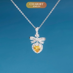 Dây chuyền DCJ04 bạc s925 Eternal Love sang trọng, thanh lịch, quà tặng Valentine ý nghĩa, ChariotJewelry
