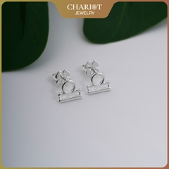 Khuyên tai bạc ECJ53 dấu ấn cung hoàng đạo ChariotJewelry