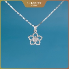 Dây chuyền DCJ105 bông hoa 5 cánh bạc 925 ChariotJewelry