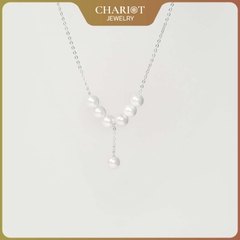 Dây chuyền DCJ81 ngọc trai thanh lịch dịu dàng bạc 925 ChariotJewelry