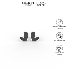 Khuyên Tai Bạc EJC54 Hình Trái Tim Chariot Jewelry