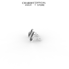 Khuyên Tai Bạc EJC54 Hình Trái Tim Chariot Jewelry