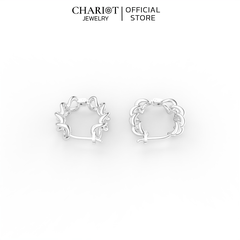Khuyên Tai Bạc EJC55 Mắt Xích Chariot Jewelry