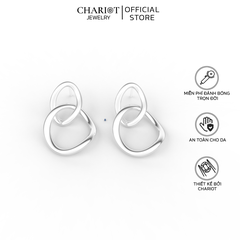 Khuyên Tai Bạc EJC57 Hình Khối Chariot Jewelry