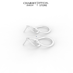 Khuyên Tai Bạc EJC57 Hình Khối Chariot Jewelry