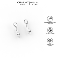 Khuyên Tai Bạc ECJ60 Hình Giọt Nước Chariot Jewelry