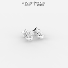 Khuyên Tai Bạc ECJ61 Hình Ngôi Sao Chariot Jewelry