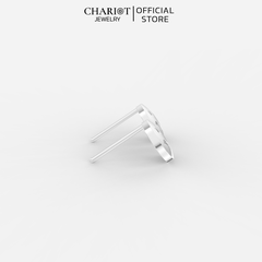 Khuyên Tai Bạc EJC63 Mặt Cười Chariot Jewelry