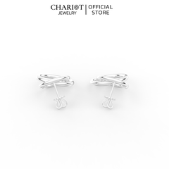 Khuyên Tai Bạc EJC68 2 Vòng Chariot Jewelry