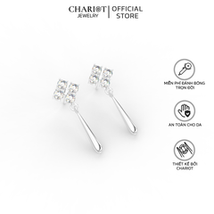 Khuyên Tai Bạc ECJ85 Summit Glory Chariot Jewelry