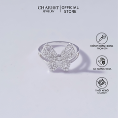 Nhẫn bạc NCJ53 Hồ Điệp đá ChariotJewelry