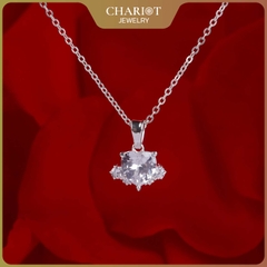 Dây chuyền bạc DCJ68 S925 trái tim đính đá sắc màu, quà tặng 8-3 ý nghĩa, Chariot Jewelry