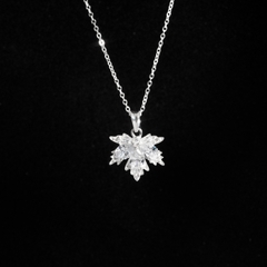 Dây chuyền DCJ85 lá phong đính đá CZ bạc 925 ChariotJewelry