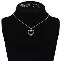 Dây chuyền DCJ93 Trái tim zich zac bạc 925 ChariotJewelry