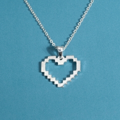 Dây chuyền DCJ93 Trái tim zich zac bạc 925 ChariotJewelry