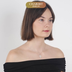 Dây chuyền bạc s925 DCJ184 Chữ thập thanh lịch Chariot Jewelry