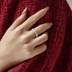 Nhẫn bạc S925 NCJ46 vòng lặp trái tim, quà tặng Valentine ý nghĩa dành cho bạn gái, Chariot Jewelry