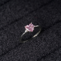 Nhẫn bạc S925 NCJ48 đính đá trái tim, quà tặng 8-3 ý nghĩa dành cho bạn gái, Chariot Jewelry