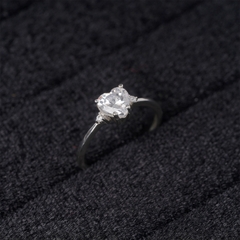 Nhẫn bạc S925 NCJ48 đính đá trái tim, quà tặng 8-3 ý nghĩa dành cho bạn gái, Chariot Jewelry
