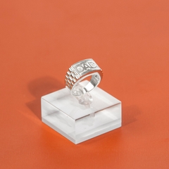 Nhẫn bạc S925 NCJ78 khắc chữ DAD món quà ý nghĩa dành tặng bố ChariotJewelry