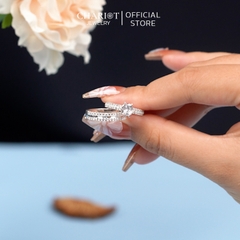 Nhẫn đôi bạc 925 nam nữ ChariotJewelry ND01