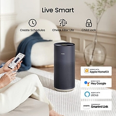 Máy Lọc Không Khí Smartmi Air Purifier 2 Tiêu Chuẩn Mỹ Khử Khuẩn Tia UV, Làm Sạch Không Khí, Khử Mùi Hôi, Dị Ứng, Kết Nối App, Phù Hợp Diện Tích 45m2, Công Suất 40W - Hàng Chính Hãng