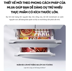 Tủ Lạnh Xiaomi Mijia 508L Pro 2026 BCD-508WFTGBI – Kiểu Pháp, Pha Lê Trắng