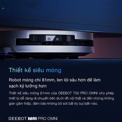 Robot Hút Bụi Lau Nhà Ecovacs T50 Pro Omni Auto - Bản Quốc Tế