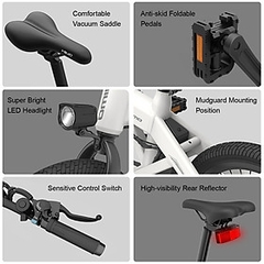 Xe Đạp Điện Trợ Lực Điện Gấp Gọn Xiaomi HIMO Z20 Pin Sử Dụng 80 Km Tốc Độ 25 Km/giờ, Bộ Chuyển Động 6 Cấp, Phanh Cảm Biến Ngắt Điện, Công Suất 250W - Hàng Chính Hãng