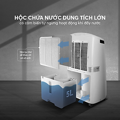 Máy Hút Ẩm Lọc Không Khí Elmich DE-3923 20L - Hàng Chính Hãng