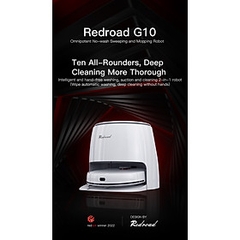 Robot Hút Bụi Lau Nhà Xiaomi Redroad G10 Thông Minh Tự Động Giặt Rẻ Diện Tích Hoạt Động 180m2 Công Suất 40W - Hàng Chính Hãng