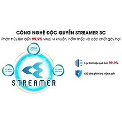 Máy Lọc Không Khí Daikin MCK55TVM6 Công nghệ Streamer 3C Tích Hợp Ion Plasma Lõi Lọc Tuổi Thọ Lên Đến 10 Năm, Diệt Khuẩn Và Lọc Sạch 99,97% Bụi Bẩn, Diện Tích Sử Dụng 40 m2, Công Suất 58W - Hàng Chính Hãng