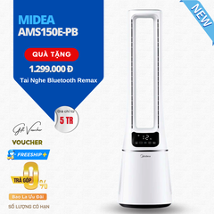 Quạt Không Cánh Midea AMS150E-PB Khử Khuẩn - Hàng Nhập Khẩu