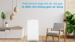 Máy Lọc Không Khí Tạo Ẩm Daikin MCK55TVM6 Công nghệ Streamer 3C Tích Hợp Ion Plasma, Lõi Lọc Tuổi Thọ Lên Đến 10 Năm, Diệt Khuẩn Và Lọc Sạch 99,97% Bụi Bẩn, Diện Tích Sử Dụng 40 m2, Công Suất 58W - Hàng Chính Hãng