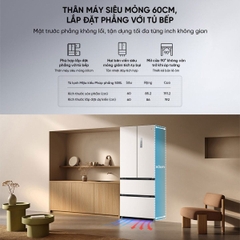 Tủ Lạnh Xiaomi Mijia 508L Kiểu Pháp Màu Trắng Model 2025