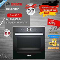 Lò Nướng Bosch HBG675BB1 Seri 8 Mặt Kính Cường Lực - Hàng Nhập Khẩu Đức