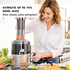 Máy Ép Chậm Kết Hợp Vắt Cam Làm Lạnh Kiêm Thái Lát Rau Củ Quả Magimix Juice Expert 3 Cao Cấp Có Lọc Cặn Sản Xuất Tại Pháp, Dung Tích 400 ML Công Suất 400 W - Nhập Khẩu Đức