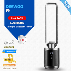 Quạt Không Cánh Daewoo F9 Kiêm Lọc Không Khí - Hàng Nhập Khẩu