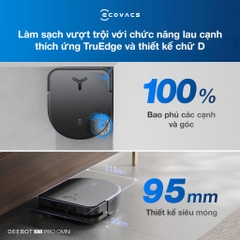 Robot Hút Bụi Lau Nhà Ecovacs Deebot X5 Pro Omni Lực 12.800 Pa - Bản Quốc Tế