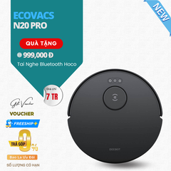 Robot Hút Bụi Lau Nhà Ecovacs N20 Pro Lực Hút 8000 Pa - Hàng Chính Hãng