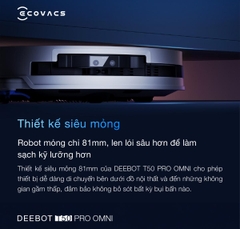 Robot Hút Bụi Lau Nhà Ecovacs Deebot T50 Pro Omni Gen 2 - Bản Quốc Tế